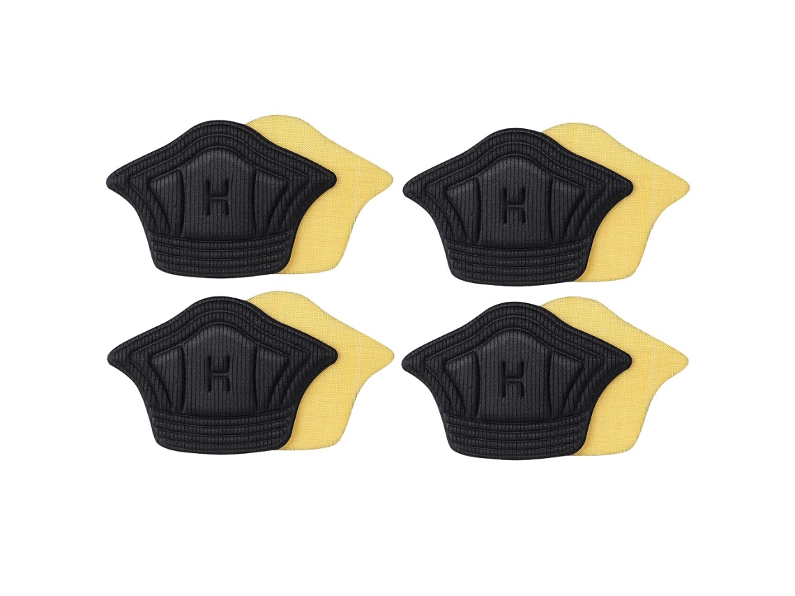 4 Pares De Palmilhas Autoadesivas Pretas