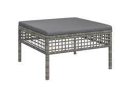 Garden Footstool, Garden Footstools Vidaxl Cinzeto Rattan / Vime (n/a)