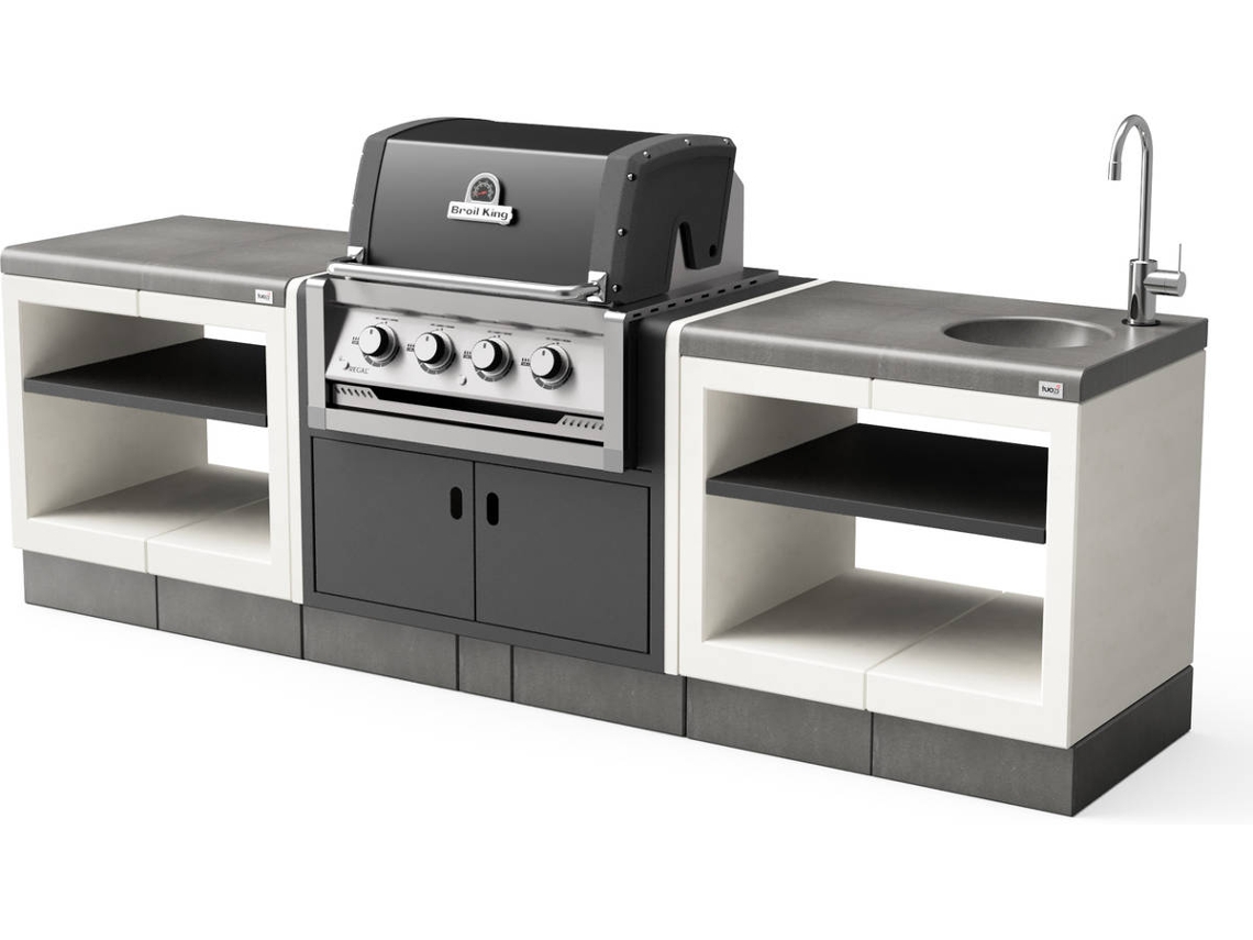 Churrasqueira TUOZI Cozinha de Exterior Kitaway [F] (Preto - 266x63x119cm)
