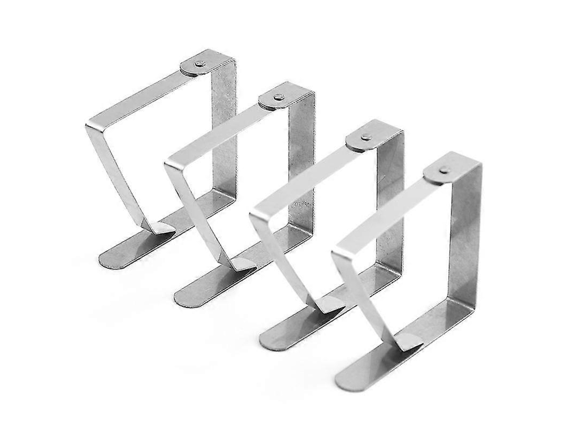 8 Clips de Mantel de Acero Inoxidable, 8x7cm, Resistente Y Duradero para Hogar, Fiestas Y Picnic