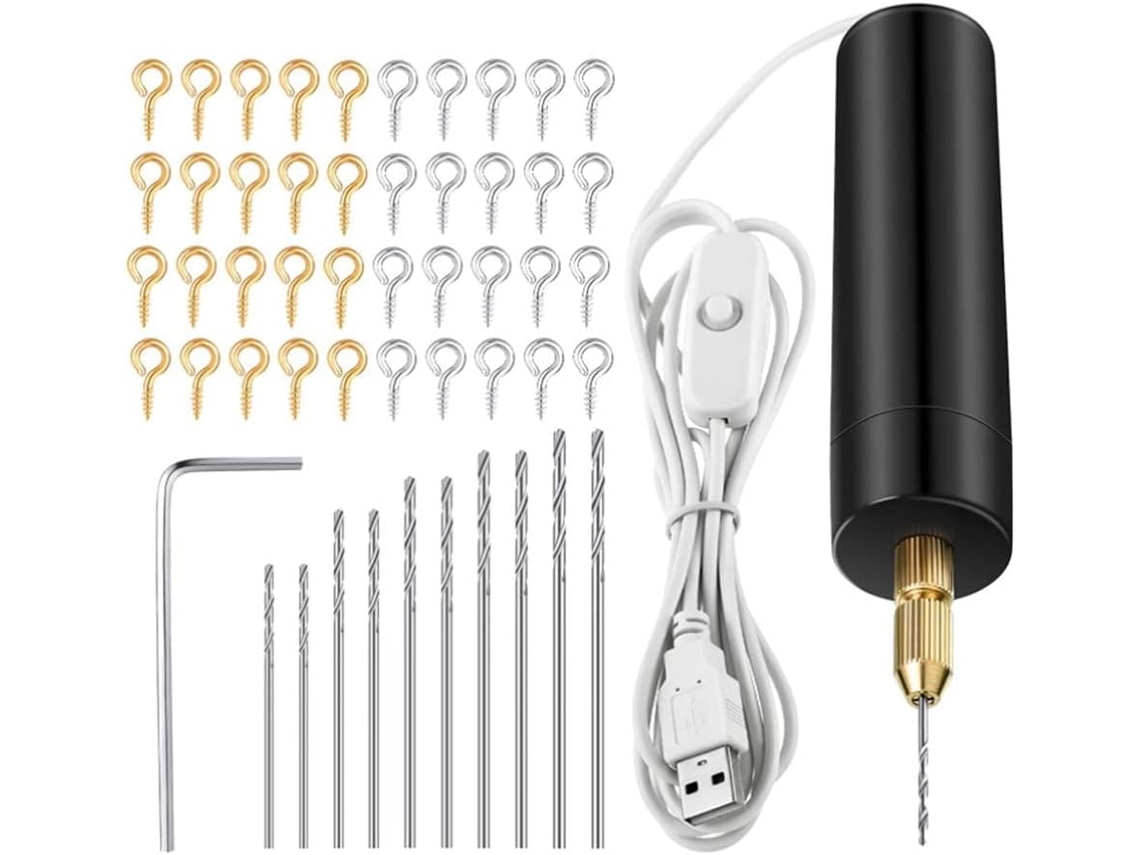 Conjunto De Brocas Elétricas Resina, Inclui Parafusos Olhal,