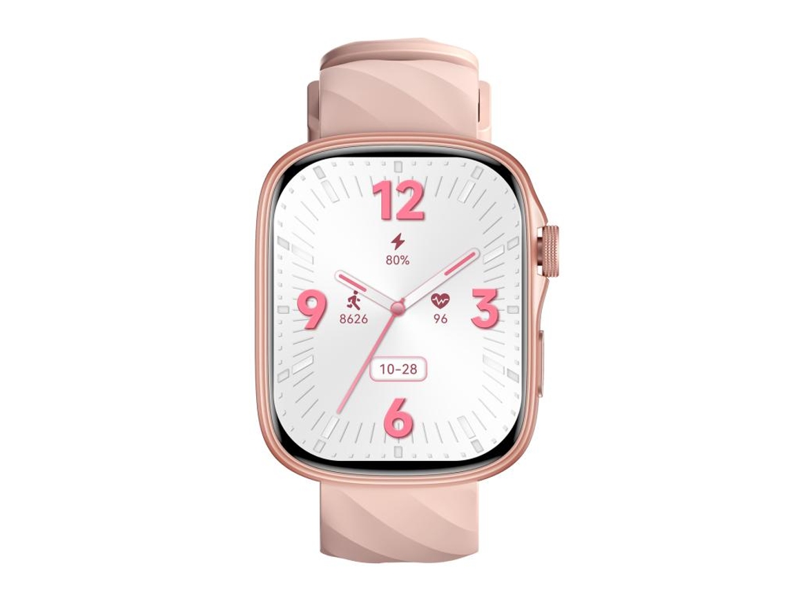 (rosa) Smartwatch Esportivo Com Tela Amoled De 1,95 Polegadas E Monitoramento De Frequência Cardíaca.