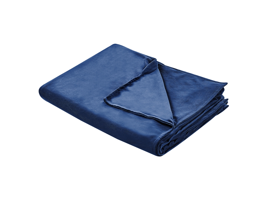 Funda De Manta Pesada Beliani Rhea De Poliéster Azul