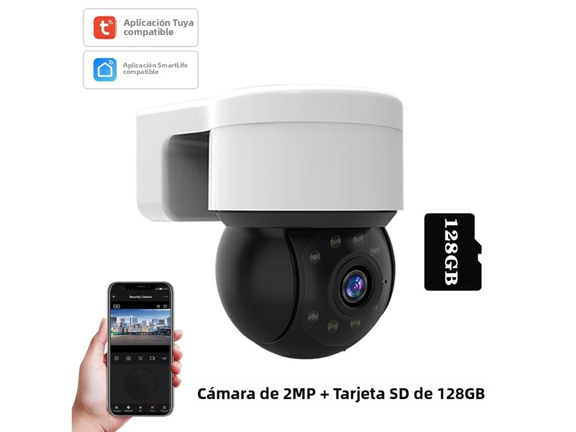 Câmera Ip Graffiti 1080p 2mp , Controlada por Aplicativo com Rastreamento Automático. MDUG (128gb)