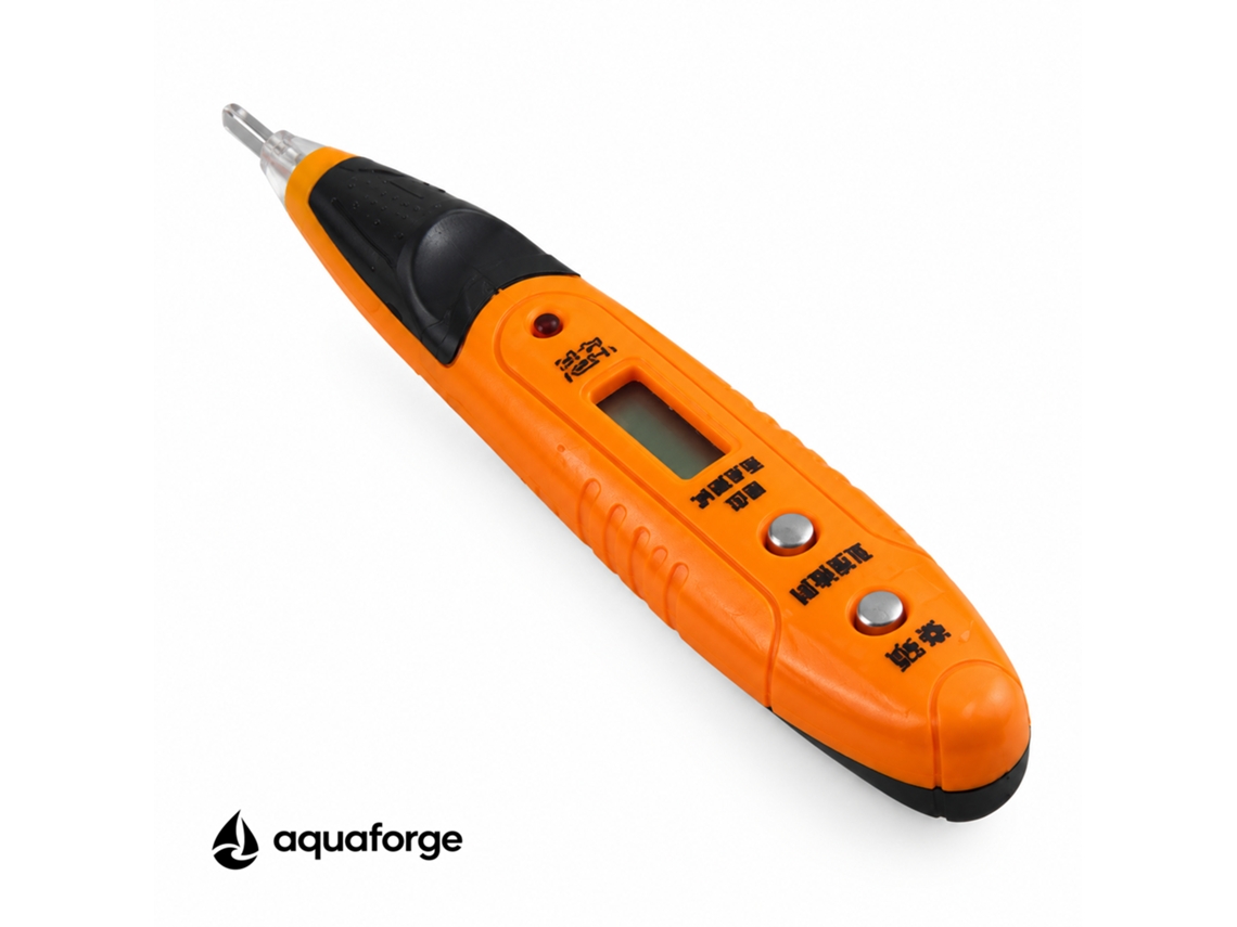Caneta De Teste Digital Aquaforge Qs-a121 Com Ecrã Lcd E Teste De Continuidade Para Eletricistas E Instalações Elétricas