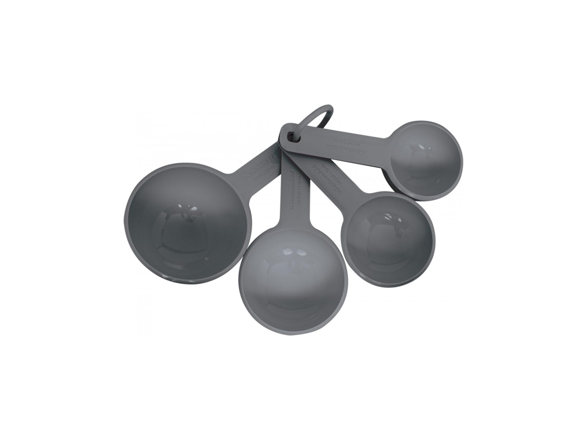 Set Chávenas Medidoras Cinzentas Da KITCHENAID Cores Cinzento