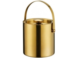 Balde De Gelo Isolado De Aço Inoxidável Com Parede Dupla Para Servir Bebidas Em Bares, 2 Litros, Dourado