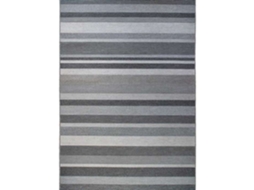 Tapete De Sala Com Padrões De Linhas Cinza 160x230