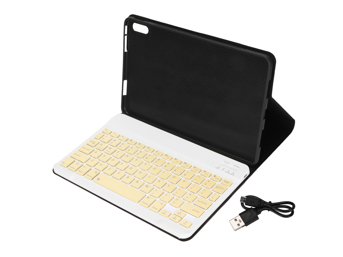 Teclado Inalámbrico de 10 Pulgadas con funda protectora de cuero para HUAWEI Matepad 10.4, teclas silenciosas y portátil | S/MARCA