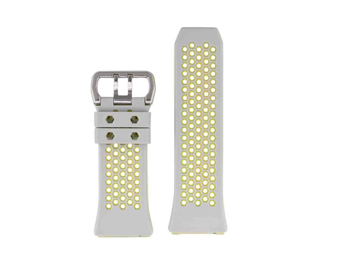 Pulsera de Silicona para Fitbit Charge 2, Leve, Cinza Claro e Verde