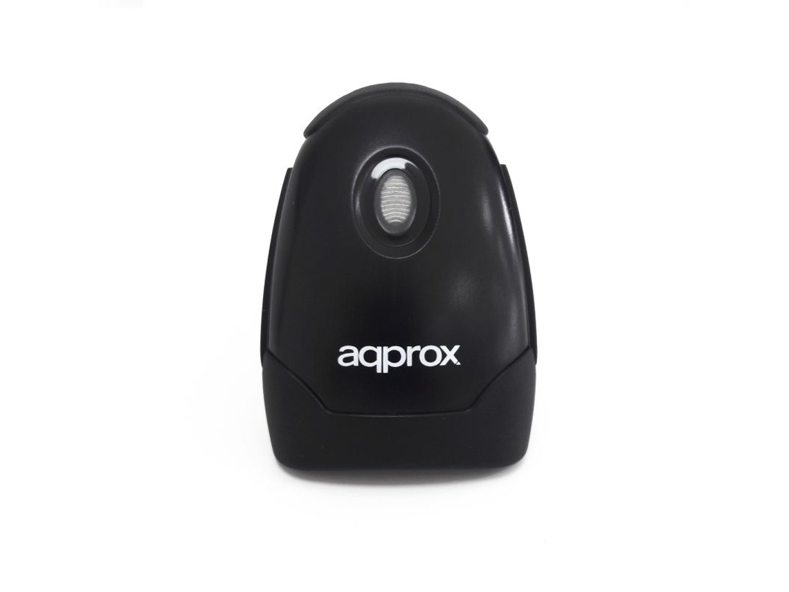 Leitor Códigos de Barras APPROX 1D Ls02As com Suporte Preto Usb