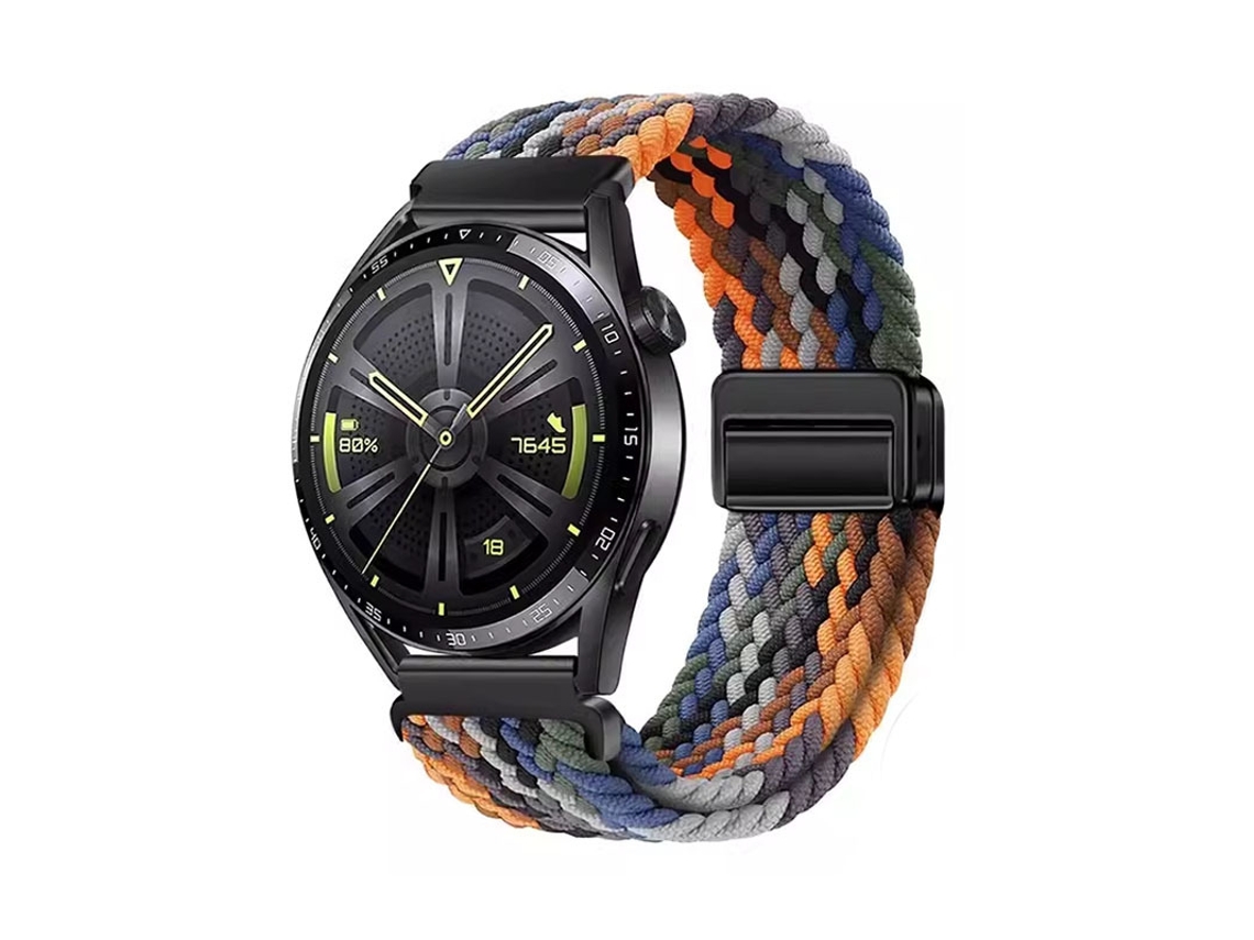 Pulseira Gt6 Em Nylon Trançado Com Fecho Magnético, Compatível Com Huawei Watch 5, Samsung Galaxy Watch 7, Xiaomi Mi S4