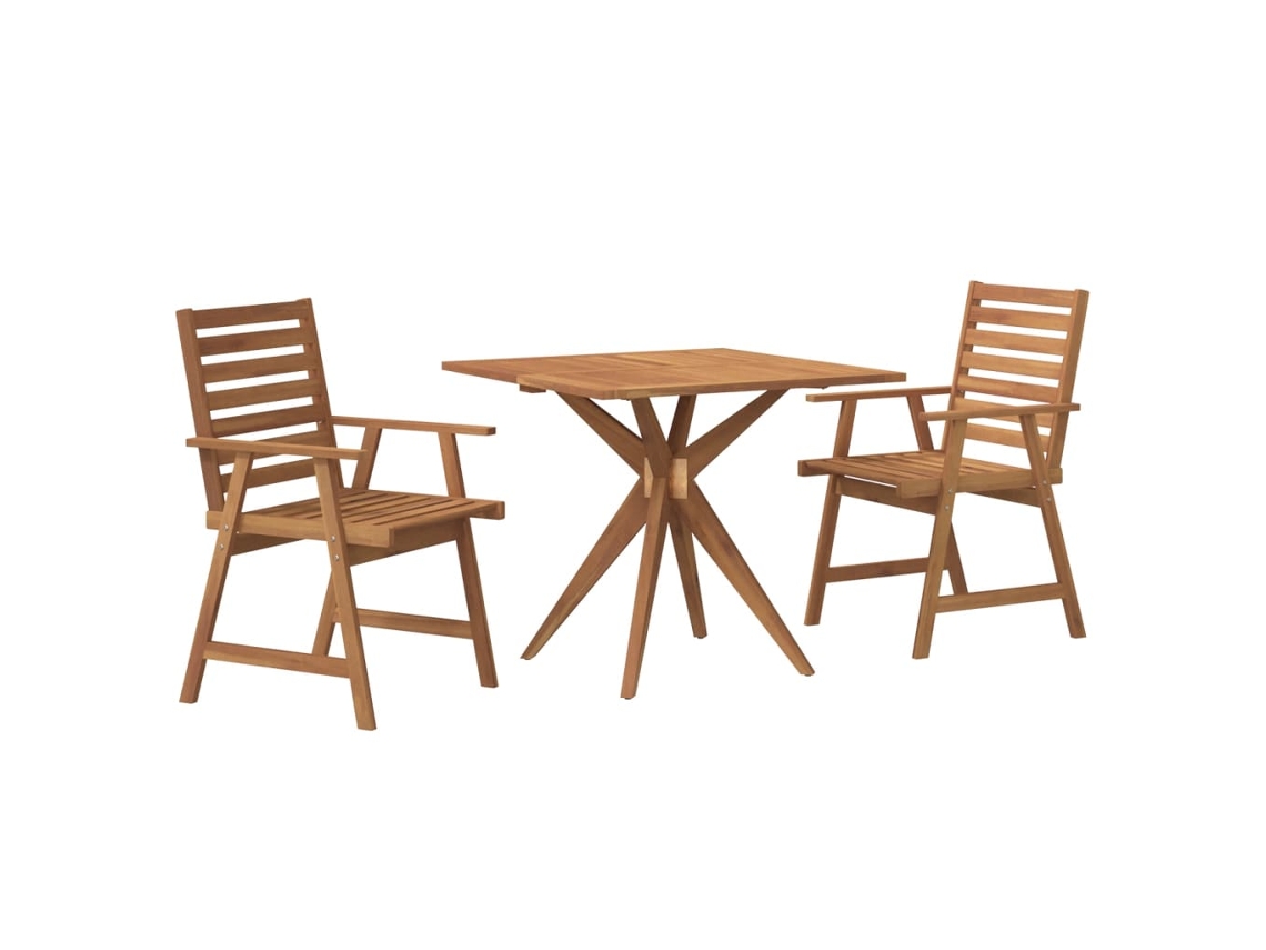 Garden Dining Set, Garden Dining Sets Vidaxl Marrom Madeira De Acácia (85 X 85 X 75 Cm)