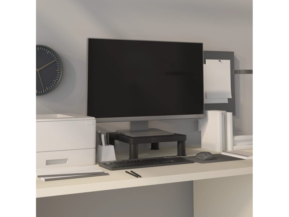 Vidaxl Suporte para Monitor 33,5x34x10,5 Cm Preto