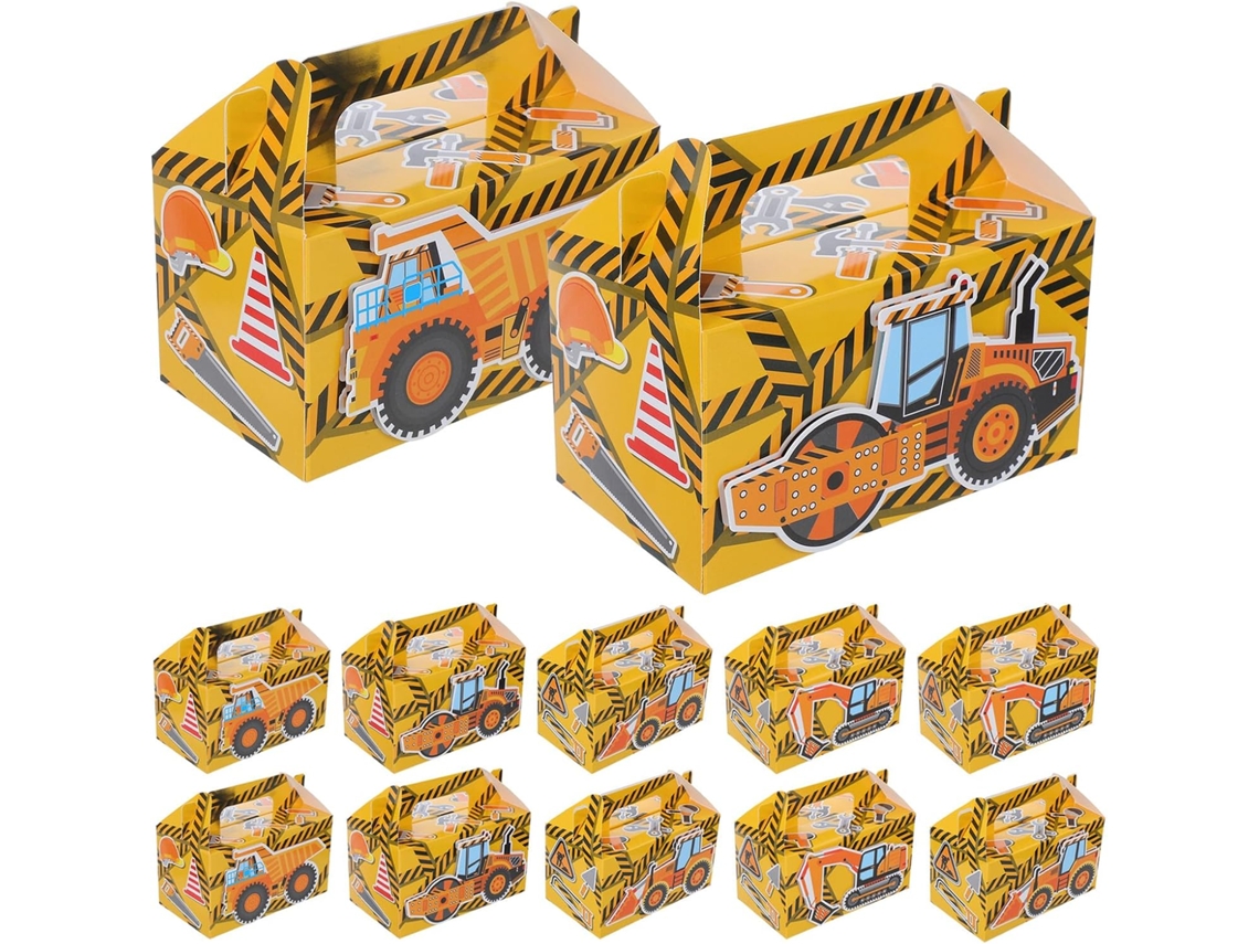 Caixas De Doces Sosoport, Modelo Escavadeira, Em Papel Com Alça, Grande Capacidade, Ideais Para Festas E Presentes