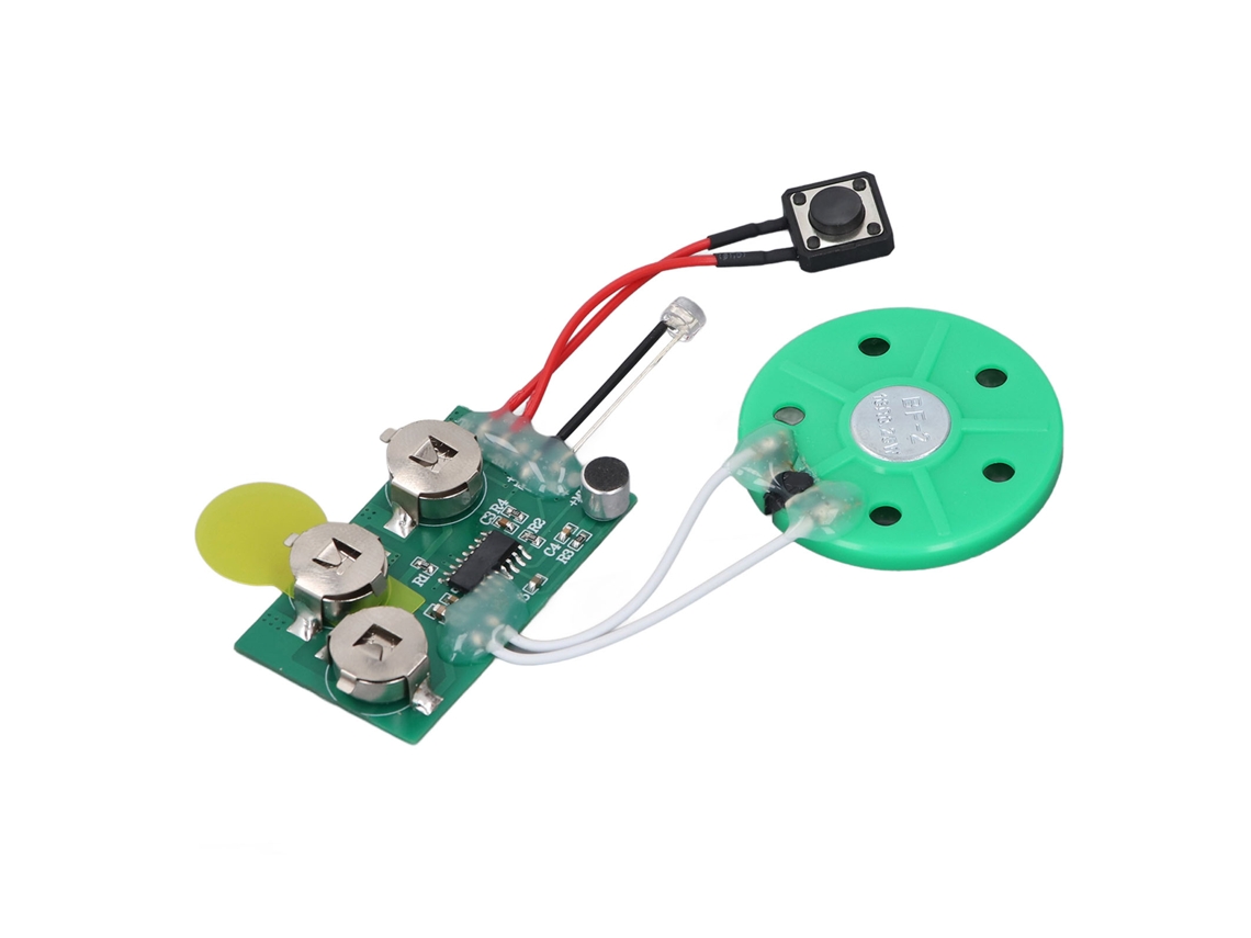 Mali módulo Gravador de Som com Sensor de Luz 4 Minutos para Cartão de Saudação Diy Loop Play