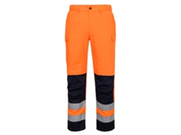 Calças De Alta Visibilidade Com Painéis De Malha | Trabalho Ventilado Naranja/marino / 36