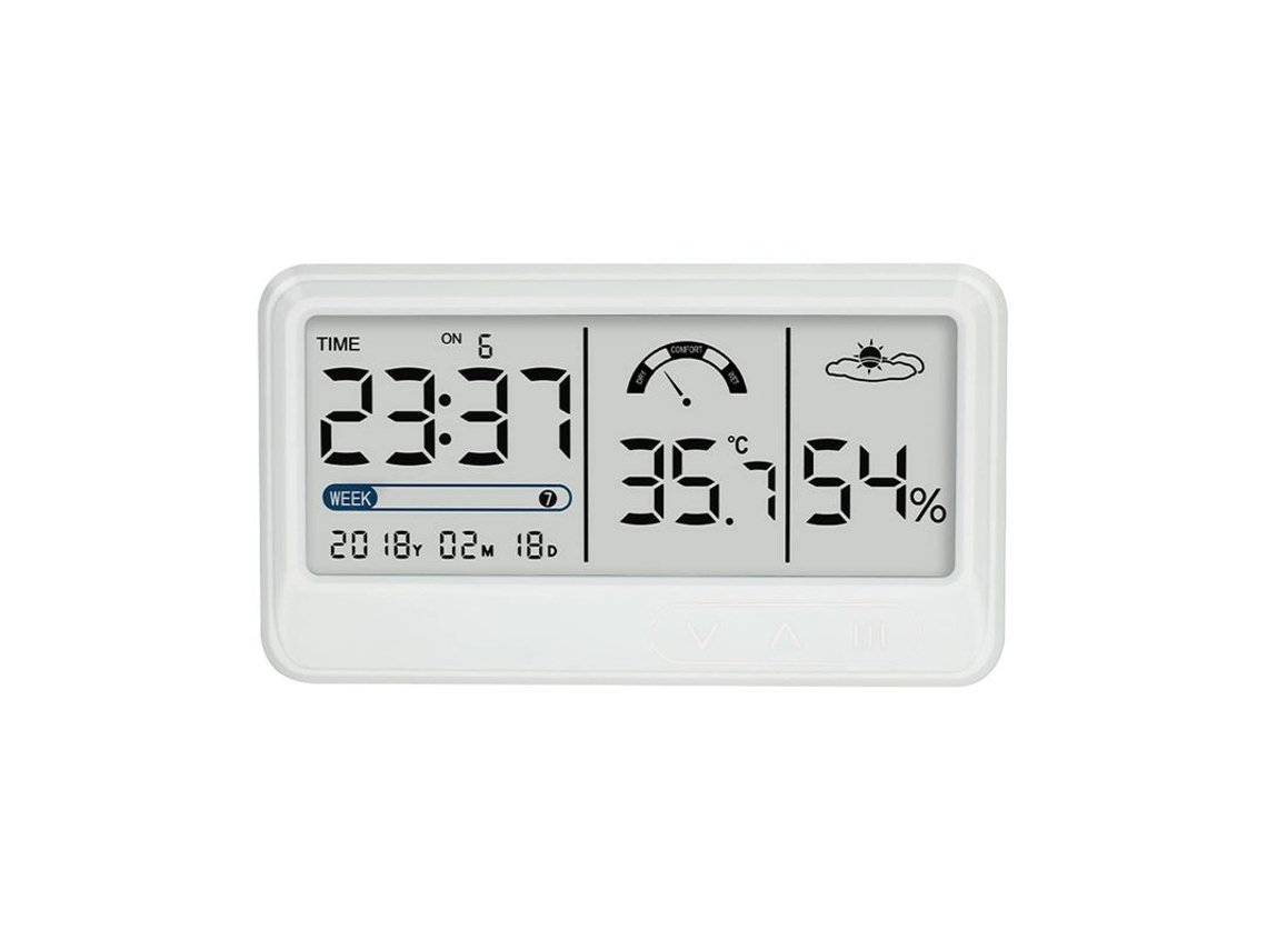 Higrómetro Digital, Termômetro De Temperatura E Umidade Interna Com Alarme E Tela Lcd
