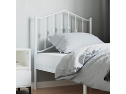 Vidaxl Cabeceira De Substituição 80 Cm Metal Branco