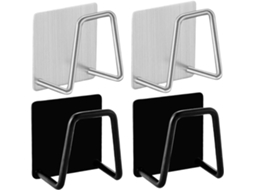 Porta esponja, Aço Inoxidável, Autoadesivo, 4 Pcs ZYBLSSBB