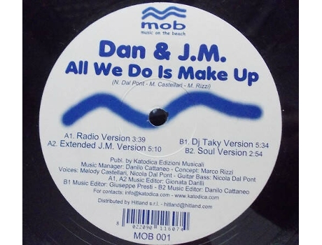 Vinil All We Do Is Make Up Music On The Beach