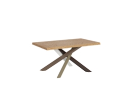 Mesa Extensível 90x140/190 Cm Versalux Pernas Carvalho Descascado 4/c Itamoby