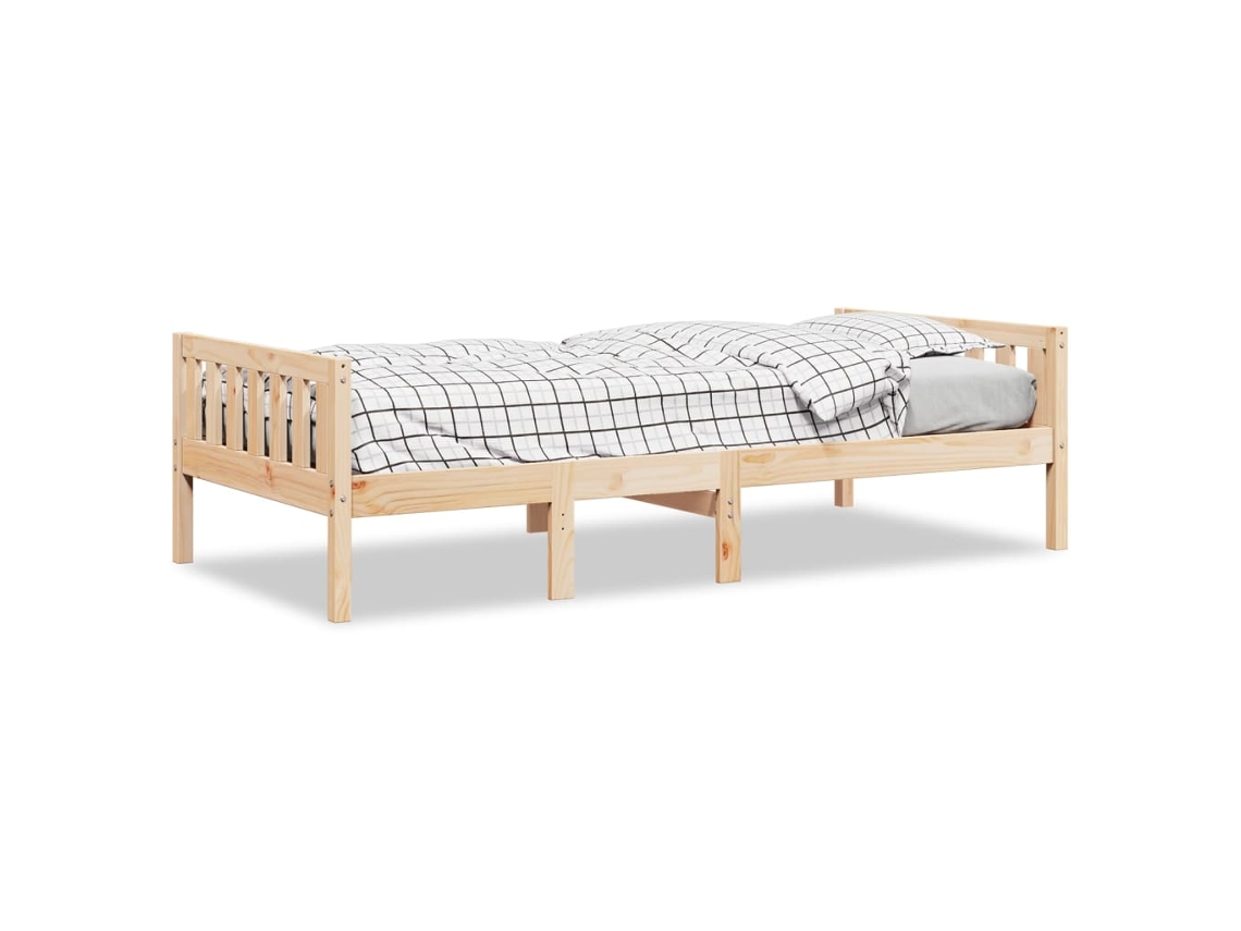Cama de Criança Sem Colchão Madeira de Pinho Maciça MAISON EXCLUSIVE (90x200 cm)