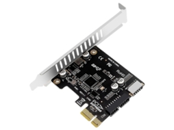 Pci-e Para Usb 3.0 Placa De Expansão De 2 Portas Pci Para Cartão Add-in Expresso Usb Interno