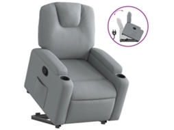 Stand Up Recliner Chair, Stand Up Recliner Chairs Vidaxl Cinzeto Tecido