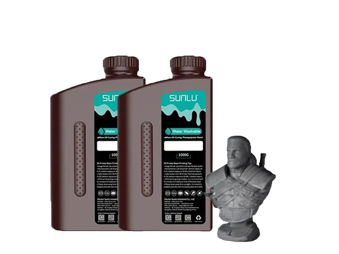 Resina 3d Lavável Em Água, 1000g, Baixo Odor, Limpeza Fácil,water Wash Dg Oem
