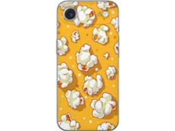 Capa Para Celular Compatível Com Apple Iphone Air. Estampa Divertida De Pipoca Em Fundo Amarelo, Perfeita Para Cinéfilos E Para Uma Decoração Colorida