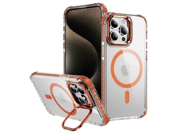 Capa Transparente Com Suporte Para Lente Para Iphone 12 Pro Max, Compatível Com Magsafe