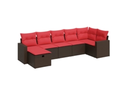 Garden Sofa Set, Garden Sofa Sets Vidaxl Marrom Rattan / Vime (n/a)