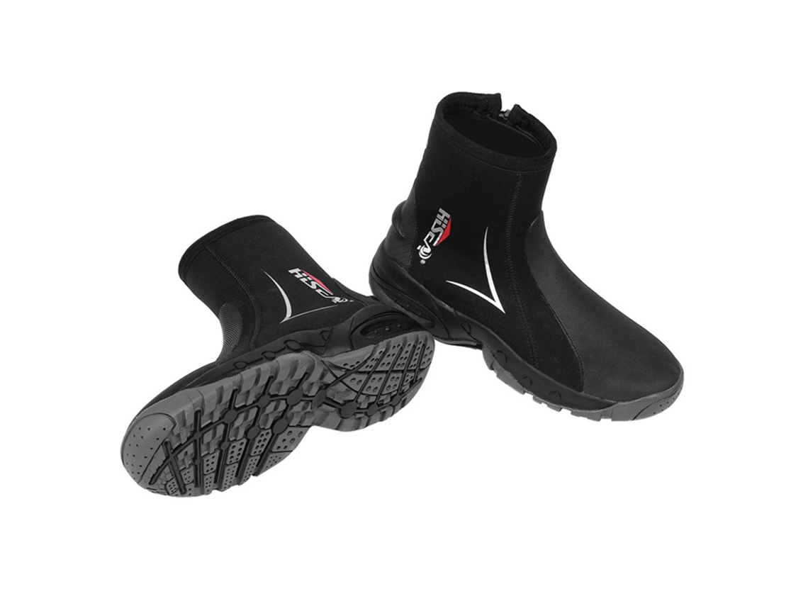 Botas Mergulho Neoprene 15mm Antiderrapantes com Zíper Lateral