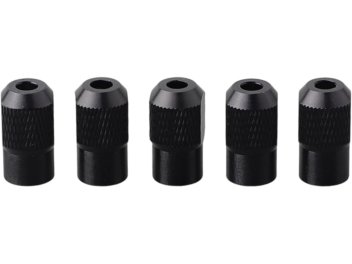 Conjunto De 5 Porcas Mandril Roscadas M8x0,75 Em Liga Zinco Para Peças Com Eixo