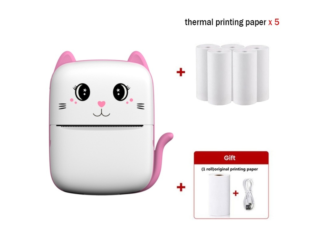Mini Impressora de Bolso A9 Impressora Térmica Sem Tinta Compatível com Ios e Android GERTIZ