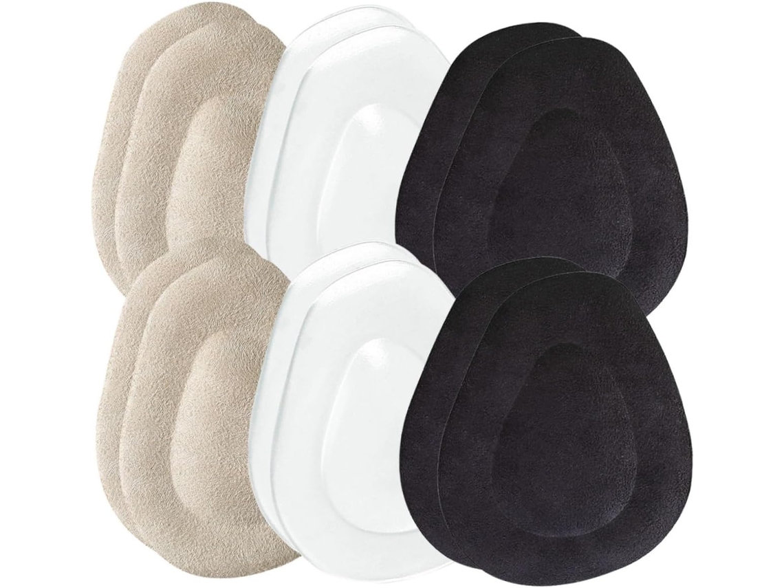 Bestyash 6 Pares De Protetores Adesivos Para Salto Alto Femininos, Reutilizáveis, Em Gel E Feltro, Antiderrapantes Para