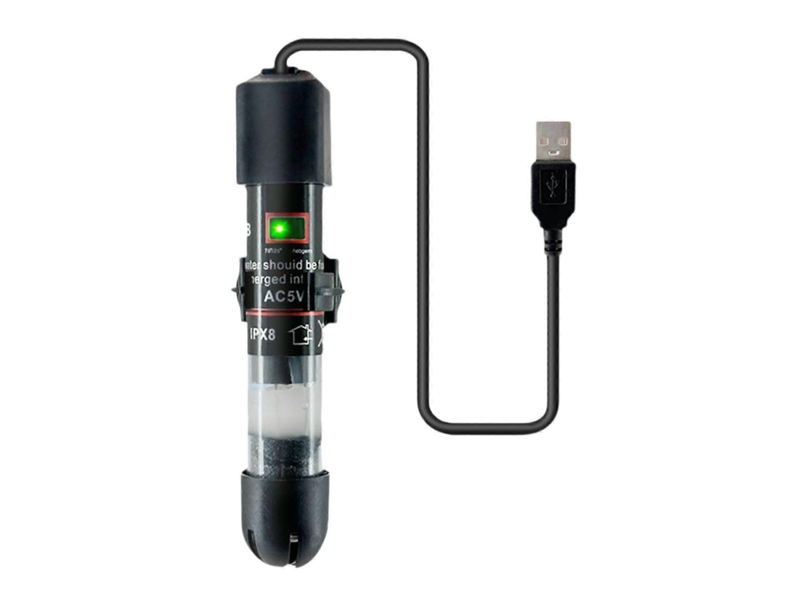 Aquecedor Usb Inteligente e Automático para Aquário de Pequeno Porte. GOKOCO
