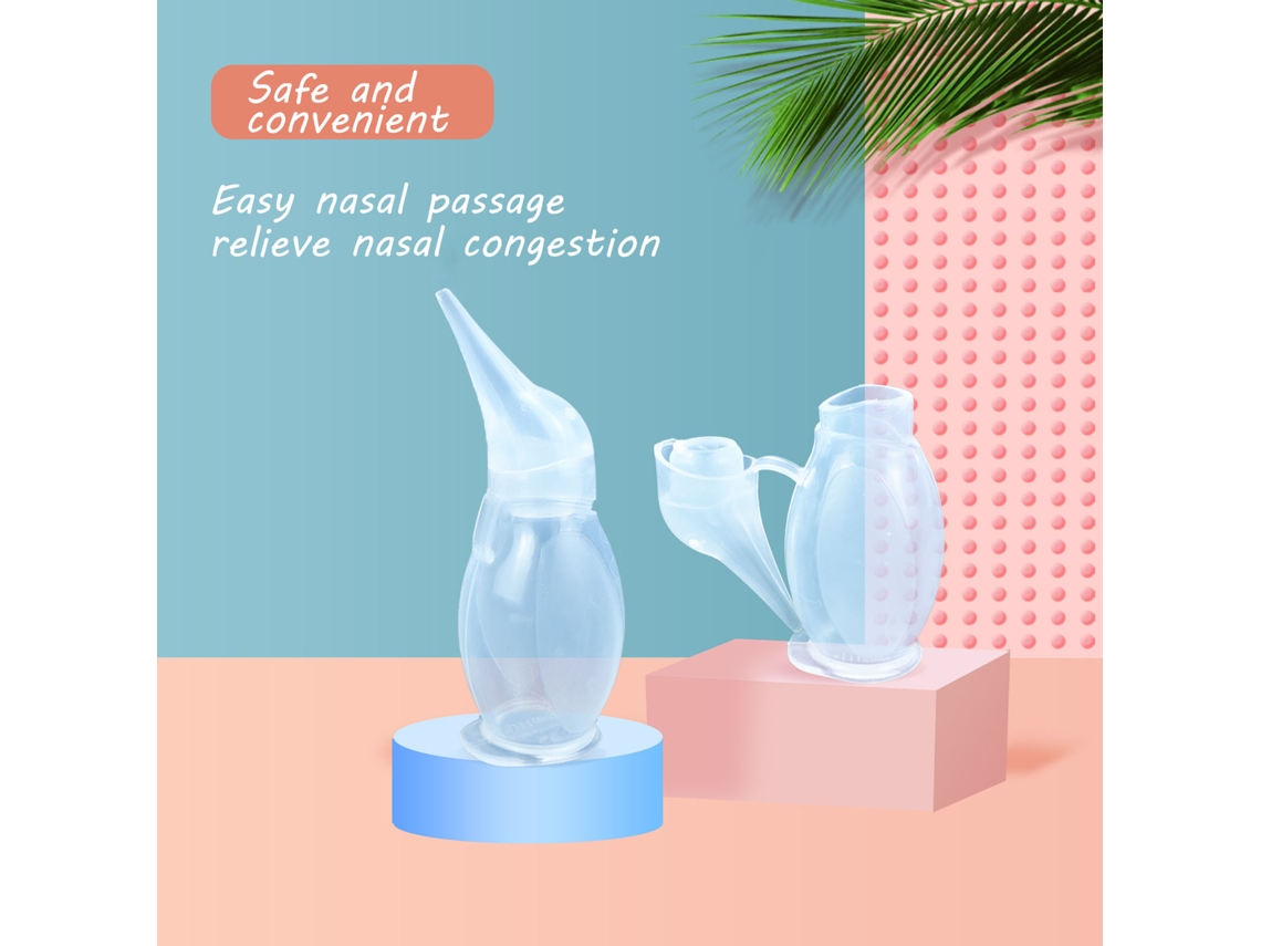 Aspirador Nasal De Silicona Para Bebê Com Design De Pinguim Transparente Reutilizável Limpiador De Nariz Diário