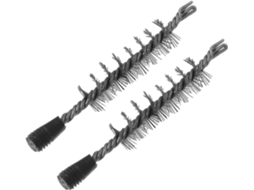 Escova De Aço Prateada Para Limpeza De Chaminés (2 Unidades) - Multiuso
