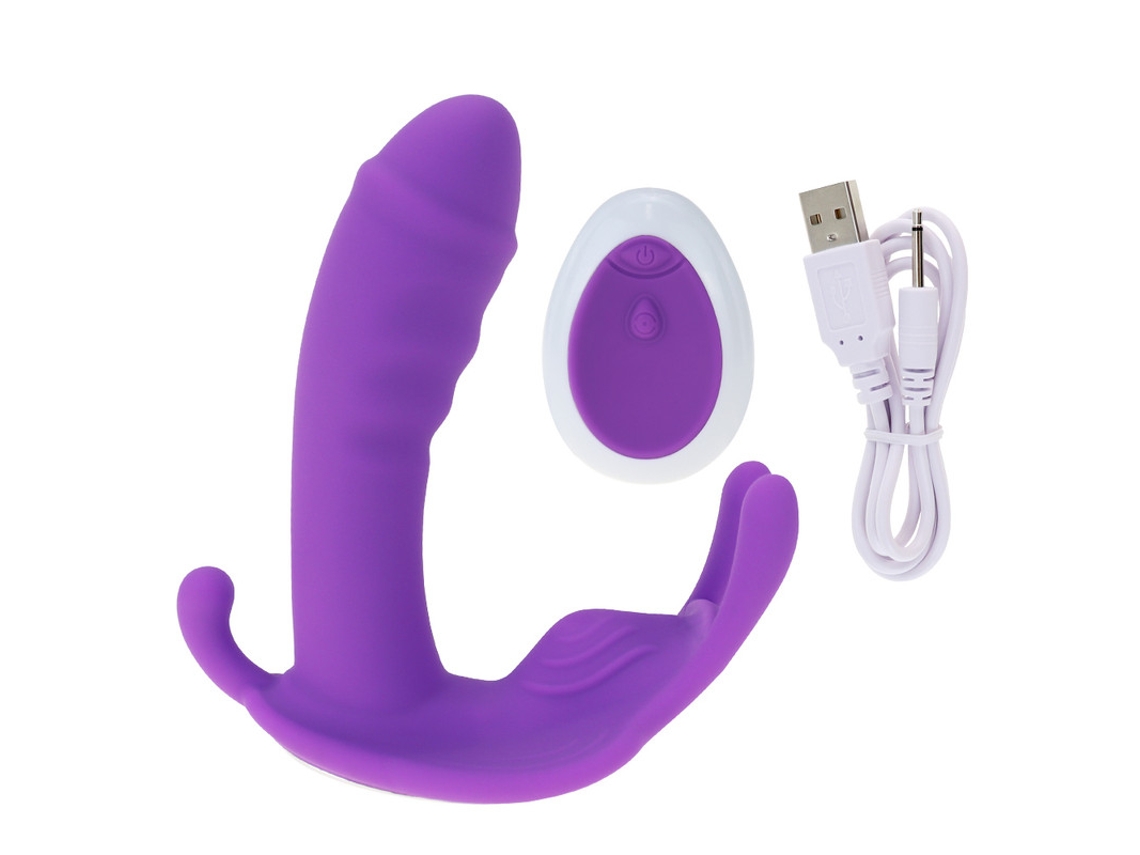 Vibrador De Massagem Com Controle Remoto Sem Fio Vestvel Para Mulheres (roxo)