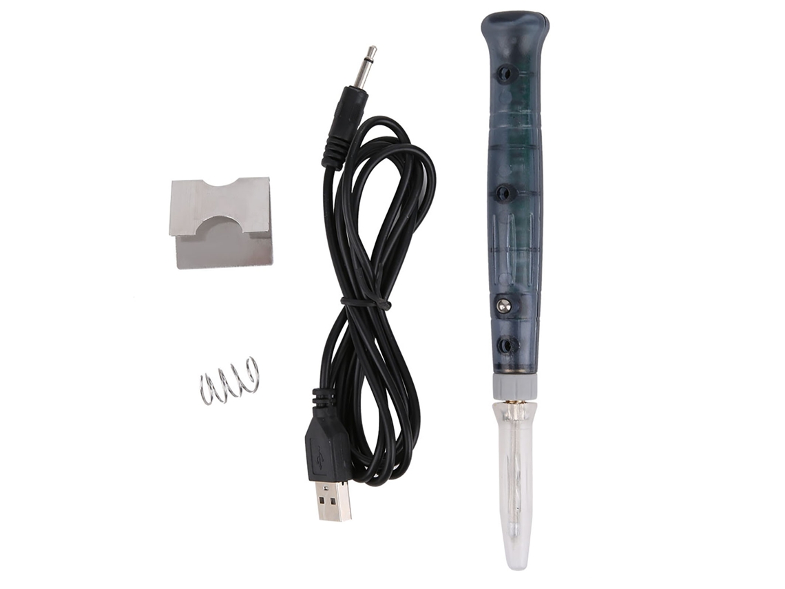 Conjunto De Soldador Eléctrico Usb Termostático De 3 Marchas - Ferramenta Manual De Manutenção Eletrônica