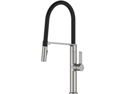Torneira De Cozinha De Luxo Em Latão Cinza Antracite (acabamento G3/8/níquel), Estilo Designer.