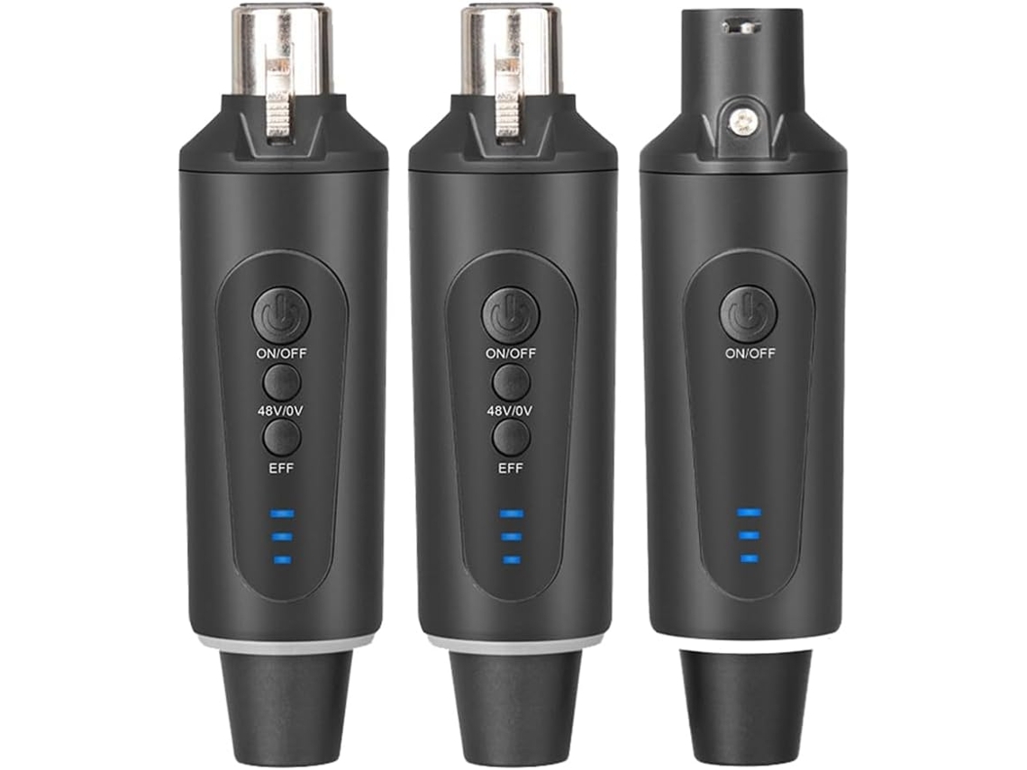 Sistema De Microfone Sem Adaptador Transmissor Receptor E Conversor Xlr