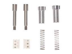 Kit de parafusos Trident em aço inox com revestimento de latão prateado para gravadores Telefunken CHABERLU