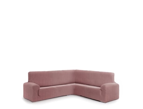 Capa para Sofá 3+1 Bielástica EYSA (600 x 110 x 120 - Algodão - Rosa)
