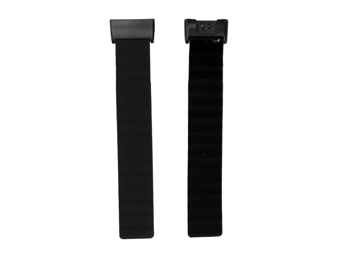 2pcs Pulseira De Relógio Magnética De Silicone Ajustável Para Acessórios Inteligentes Redmi Preto