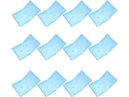 Conjunto De 12 Caixas Transparentes Para Armazenamento De Dvds E Cds Com Numeração.