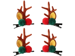 Presilhas de Cabelo de Rena Fofas Chifre de Jacaré e Orelhas Alfinetes de Cabelo para Festa de Natal JEDBESETZT
