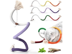 Brinquedos Interativos para Gatos Roerem Corda de 70 Cm, Gatinhos Adequados, Roer, Ideal para Crianças, Educativo, Durável STELASPLEN